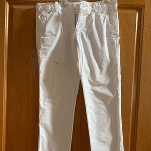 White boyfriend jeans